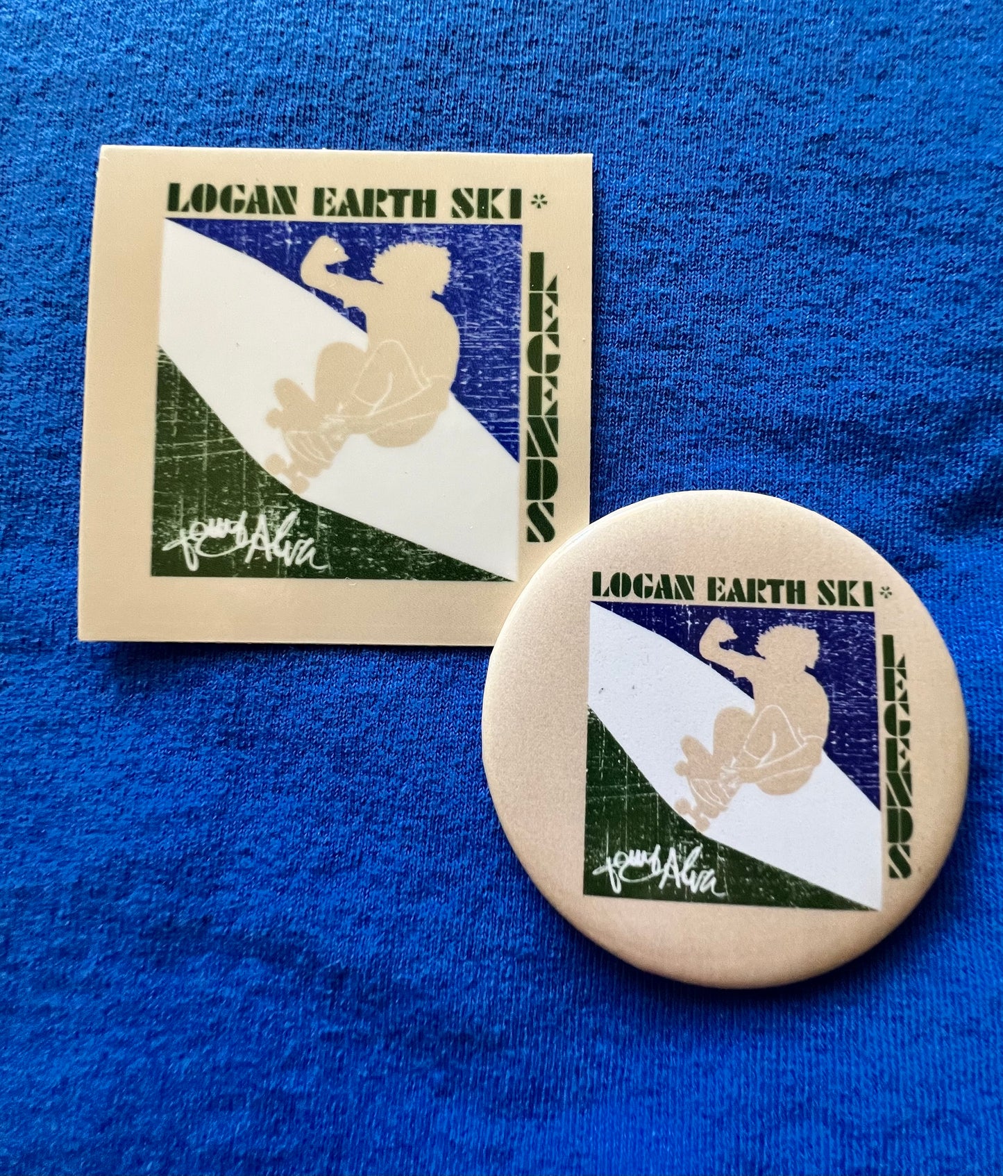 Tony Alva, Logan Earth Ski  Legends Series includes button and sticker