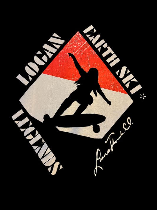 Laura Thornhill, Logan Earth Ski  Legend Series Shirt and sticker