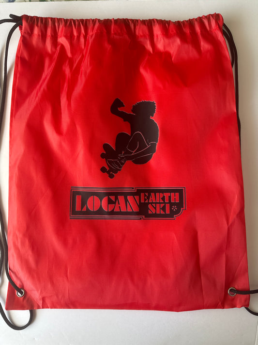 Logan Earth Ski Drawstring Backpack