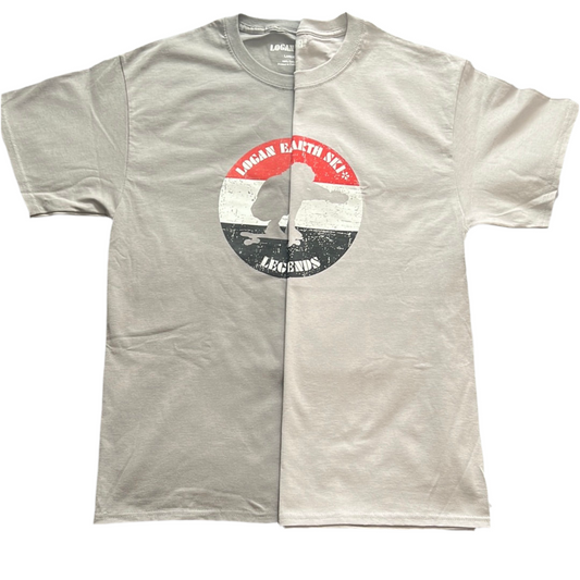 Bruce Logan Logan Earth Ski Legends Series Shirt includes sticker