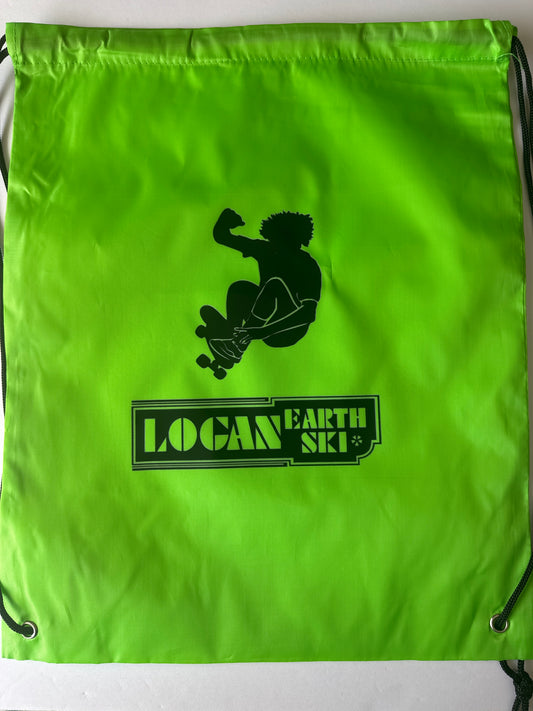 Logan Earth Ski TA Drawstring Backpack