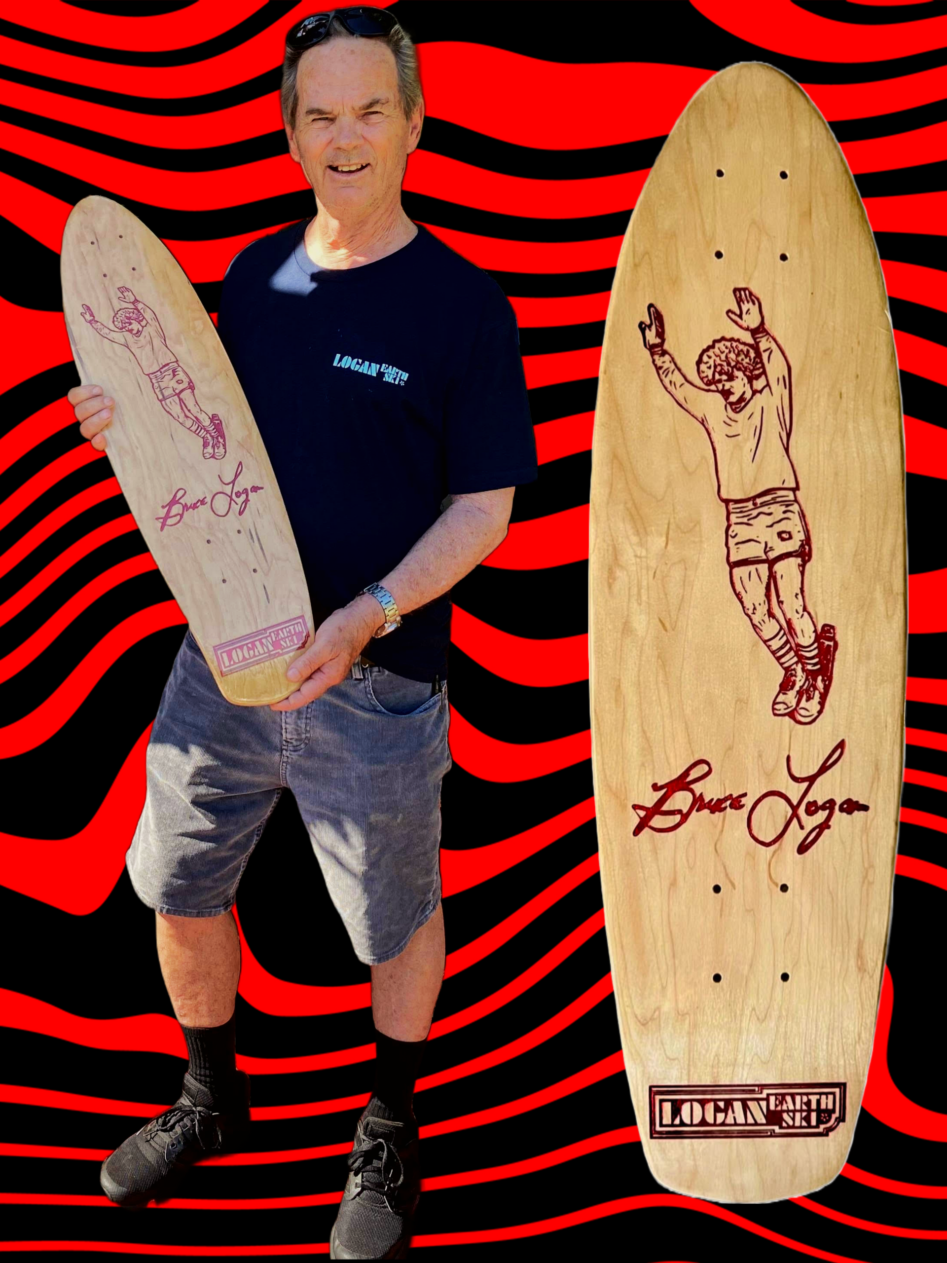 Limited Edition Bruce Logan Tribute Deck Signed – Logan Skateboards